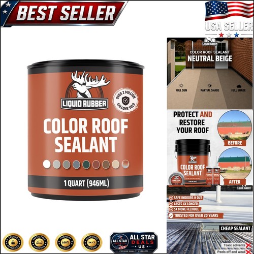Waterproof beige roof sealant - roof,