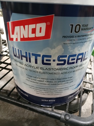 White roof seal elastomeric - roof,
