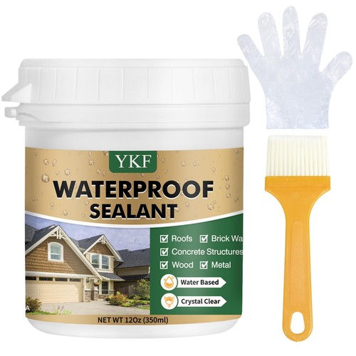 Waterproof sealant clear 12oz - waterproof,